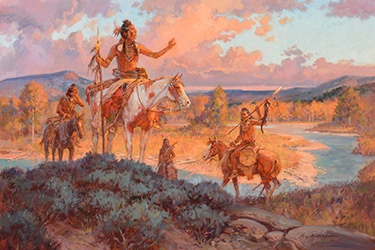 Loinclothed hobby; Obr�zek dne - the picture od the day - �awa rel - Roy Andersen, A Blackfoot Lance