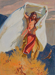 Loinclothed hobby; Obr�zek dne - the picture od the day - �awa rel - Art of John Moyers, One With The Eagle