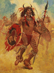Loinclothed hobby; Obr�zek dne - the picture od the day - �awa rel - Charles Winfield Miller, Bull Dance