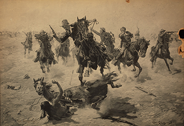 Loinclothed hobby; Obr�zek dne - the picture od the day - �awa rel - Art of Charles Schreyvogel, How-Kola, 1901