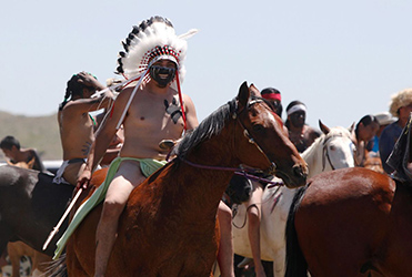 Loinclothed hobby; Obr�zek dne - the picture od the day - �awa rel - Little Bighorn re-enactment, 2016