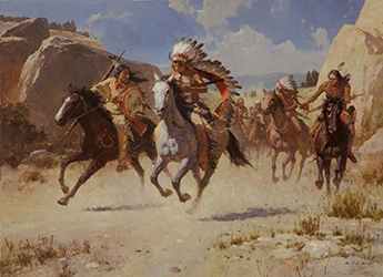 Loinclothed hobby; Obr�zek dne - the picture od the day - �awa rel - Z.S. Liang, The Diversion � Bozeman Trail 