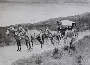Loinclothed hobby; Obr�zek dne - the picture od the day - �awa rel - Frederic Remington,  each black-haired desert figure 