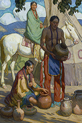 Loinclothed hobby; Obr�zek dne - the picture od the day - �awa rel - Tim Solliday, Village Pottery