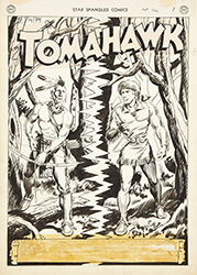 Loinclothed hobby; Obr�zek dne - the picture od the day - �awa rel - Fred Ray Star Spangled Comics #107 - Tomahawk Splash