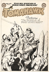 Loinclothed hobby; Obr�zek dne - the picture od the day - �awa rel -  Bob Brown, Tomahawk #16 - comic cover - March 1953