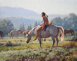 Loinclothed hobby; Obr�zek dne - the picture od the day - �awa rel -  Martin Grelle, Misty Morning Guardian