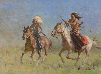 Loinclothed hobby; Obr�zek dne - the picture od the day - �awa rel - Z.S. Liang, On the Bozeman Trail 