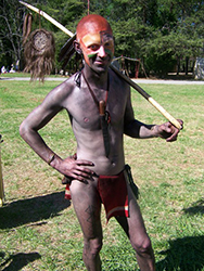 Loinclothed hobby; Obr�zek dne - the picture od the day - �awa rel - Fort Dobbs State Historic Site - Scalp & loincloth