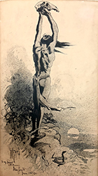 Loinclothed hobby; Obr�zek dne - the picture od the day - �awa rel - Art of Dan Smith, Indian Warrior