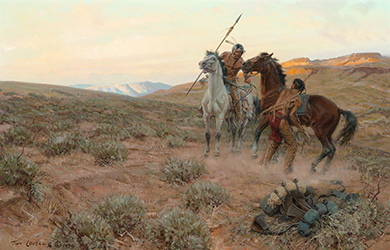 Loinclothed hobby; Obr�zek dne - the picture od the day - �awa rel - Tom Lovell, No More Bugles, 1979 