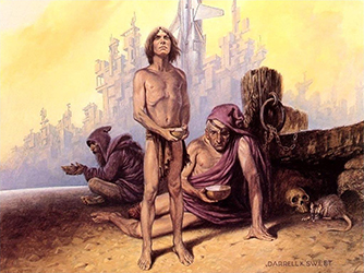 Loinclothed hobby; Obr�zek dne - the picture od the day - �awa rel - Art of Darrell K. Sweet, Citizen of the Galaxy - cover book illustration