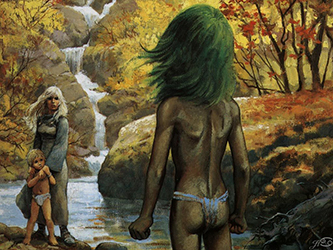 Loinclothed hobby; Obr�zek dne - the picture od the day - �awa rel - Comic cover - Thorgal, tome 5.