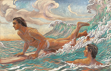 Loinclothed hobby; Obr�zek dne - the picture od the day - �awa rel - Ha`awina i He`e Nalu by Arthur Johnson
