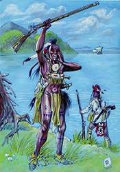 Loinclothed hobby; Obr�zek dne - the picture od the day - �awa rel - Art of Georges Ramaioli,  Bas de Cuir - N�3 - Il Lago  Ontario (comics) - Couverture Italienne du T3