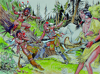 Loinclothed hobby; Obr�zek dne - the picture od the day - �awa rel - Georges Ramaioli, just... Illustrati