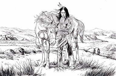 Loinclothed hobby; Obr�zek dne - the picture od the day - �awa rel - By Val Mayerik & Jim Berry - Of Dust and Blood - A story from the fight at The Greasy Grass
