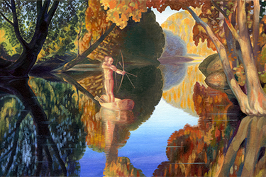 Loinclothed hobby; Obr�zek dne - the picture od the day - �awa rel - Art of Brian Haynes, Dug Out 