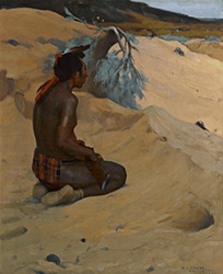 Loinclothed hobby; Obr�zek dne - the picture od the day - �awa rel - Eanger Irving Couse, Ambush 