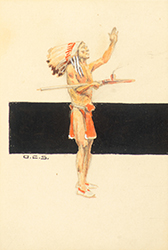 Loinclothed hobby; Obr�zek dne - the picture od the day - �awa rel -   Chief with Peace Pipe 