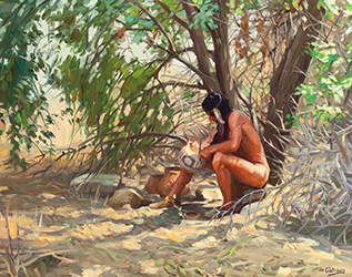 Loinclothed hobby; Obr�zek dne - the picture od the day - �awa rel - Art of Ryan Pancoast, illustrator, USA