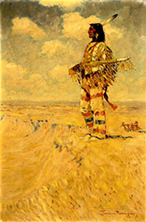 Loinclothed hobby; Obr�zek dne - the picture od the day - �awa rel - Art of Frederic Remington, The Last of His Tribe
