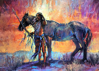 Loinclothed hobby; Obr�zek dne - the picture od the day - �awa rel - Art of Laurelle Macy, The Young Shaman Warrior 