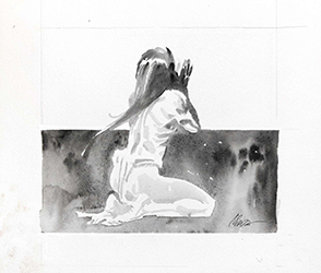 Loinclothed hobby; Obr�zek dne - the picture od the day - �awa rel - Art of Milazzo Ivo, Canto di un uomo-falco