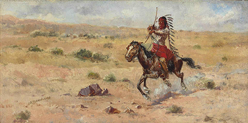 Loinclothed hobby; Obr�zek dne - the picture od the day - �awa rel - Eanger Irwing Couse - Peaceful Indian at a Campsite