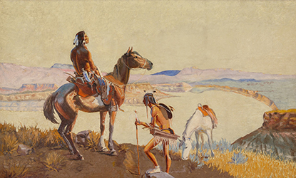 Loinclothed hobby; Obr�zek dne - the picture od the day - �awa rel - Art of J.L. Logan, The Scout
