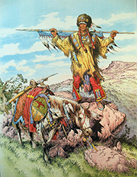 Loinclothed hobby; Obr�zek dne - the picture od the day - �awa rel - Michel Blanc-Dumont, Un beau guerrier Blackfoot<