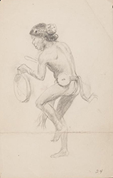 Loinclothed hobby; Obr�zek dne - the picture od the day - �awa rel - Charles Marion Russell, Dancing Indian Man