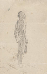 Loinclothed hobby; Obr�zek dne - the picture od the day - �awa rel - Art of Albert Richter, Illustration of a book written by Franz Treller: Verwehte Spuren.