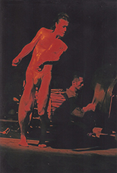 Loinclothed hobby; Obr�zek dne - the picture od the day - �awa rel - Simple naked loincloth - thong as a dress of a  Butoh dancer