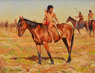 Loinclothed hobby; Obr�zek dne - the picture od the day - �awa rel - Art of David Mann, Still Too Young To Fight