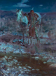 Loinclothed hobby; Obr�zek dne - the picture od the day - �awa rel - Art of Jim Norton, In the Moonlight 