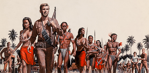 Loinclothed hobby; Obr�zek dne - the picture od the day - �awa rel - Art of Mort K�nstler