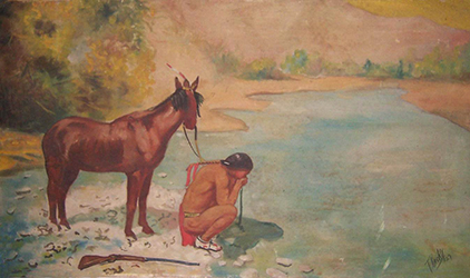 Loinclothed hobby; Obr�zek dne - the picture od the day - �awa rel - Art of T. Nasky