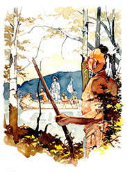 Loinclothed hobby; Obr�zek dne - the picture od the day - �awa rel - Art of Giovanni Ticci, ..Quando La Foresta Divento` rossa