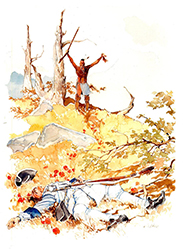 Loinclothed hobby; Obr�zek dne - the picture od the day - �awa rel - Art of Giovanni Ticci, ..Quando La Foresta Divento` rossa