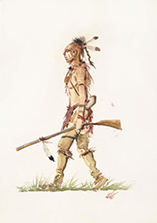Loinclothed hobby; Obr�zek dne - the picture od the day - �awa rel - Art of Vianello Lele, Deerfield 1704