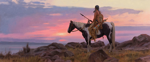 Loinclothed hobby; Obr�zek dne - the picture od the day - �awa rel - Art of Tom Browning, The Night Awaits