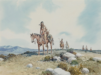 Loinclothed hobby; Obr�zek dne - the picture od the day - �awa rel - Art of Robert Pummill, In Search of the Herd