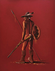 Loinclothed hobby; Obr�zek dne - the picture od the day - �awa rel - Art of Fred Cleveland, Navajo