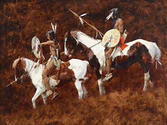 Loinclothed hobby; Obr�zek dne - the picture od the day - �awa rel - Art of Howard Terpning, Paints
