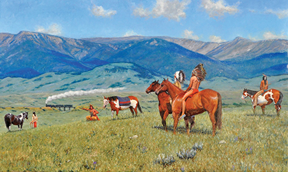 Loinclothed hobby; Obr�zek dne - the picture od the day - �awa rel - Art of John C. Gawne, Passing of a way of life