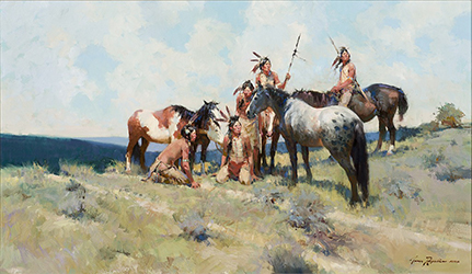 Loinclothed hobby; Obr�zek dne - the picture od the day - �awa rel - Art of James Reynolds, Unwelcome Tracks