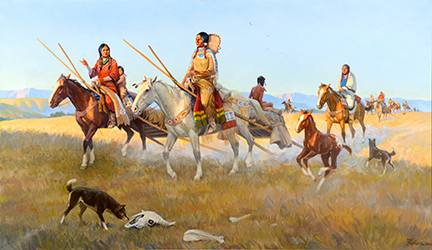 Loinclothed hobby; Obr�zek dne - the picture od the day - �awa rel - Art of Nicholas S. Firfires, Views From His Saddle