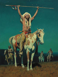 Loinclothed hobby; Obr�zek dne - the picture od the day - �awa rel - Art of David Man, Moon Blessing