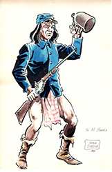 Loinclothed hobby; Obr�zek dne - the picture od the day - �awa rel - Art of John Garcia, Indian Soldier Drinking